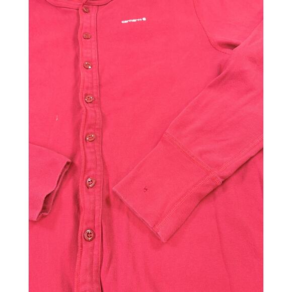 Carhartt Mens Vintage Cotton Union Suit Red Long John Base Layer PJs Size XL - Picture 4 of 10
